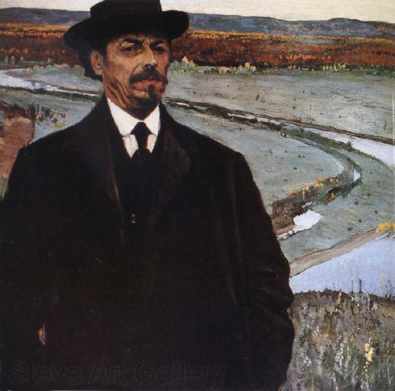 Nesterov Nikolai Stepanovich Self-Portrait Norge oil painting art